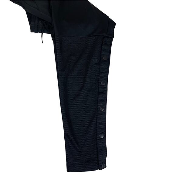 Adidas 3 Stripe Track Pant Drawstring Waist with Button and Mesh Detail Black S - Picture 5 of 10